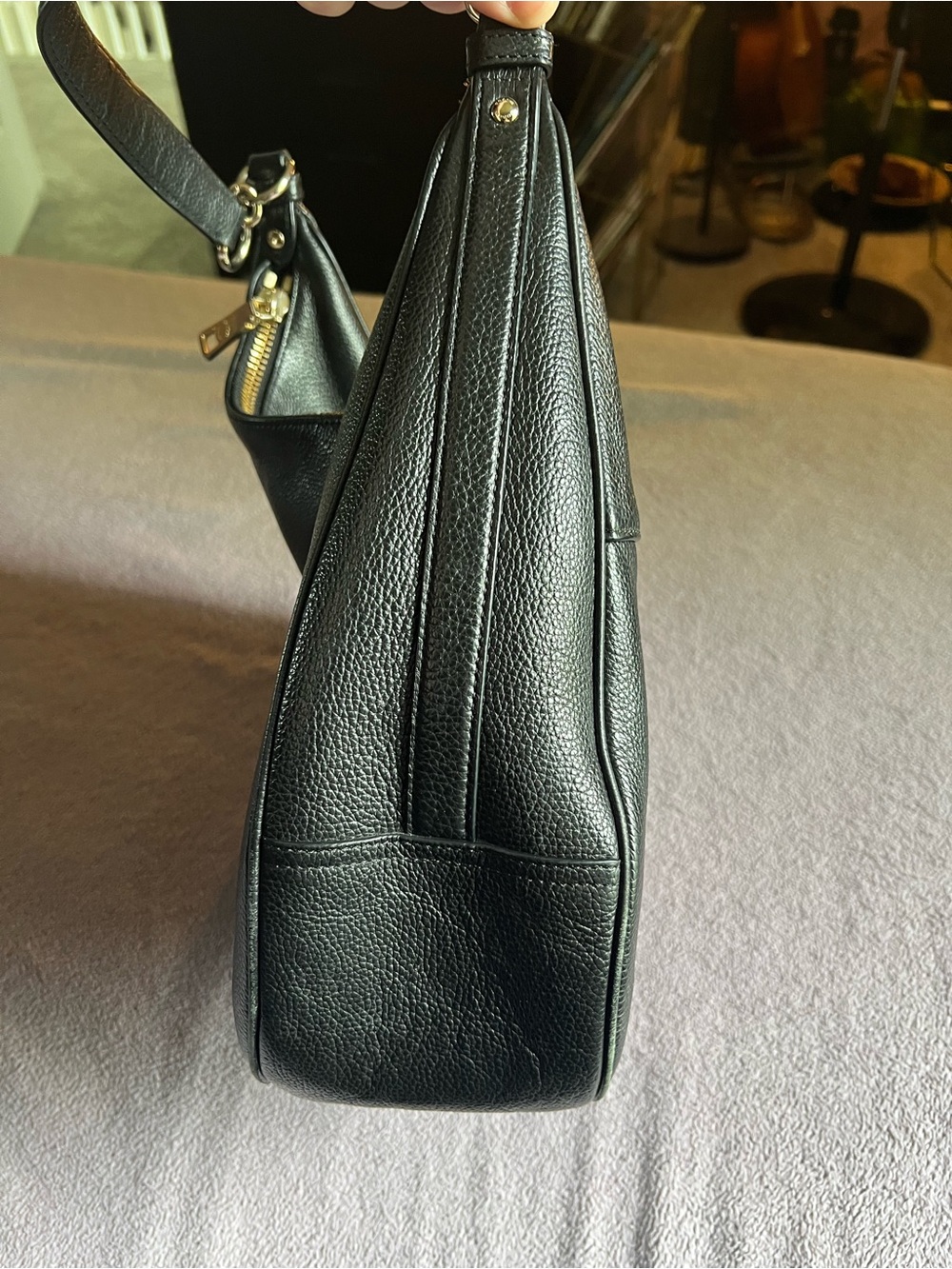 Authentic Coach Large Harley Hobo Bag in Black Pebbled Leather - Picture 5 of 15